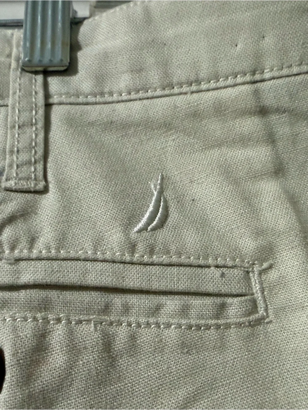 Nautica Blue Label on Light Cream Interior